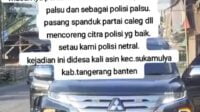 Caleg Partai Demokrat Kampanye di Tangerang Pakai Mobil Plat Dinas Polri, Kapolres: Sudah Dicopot